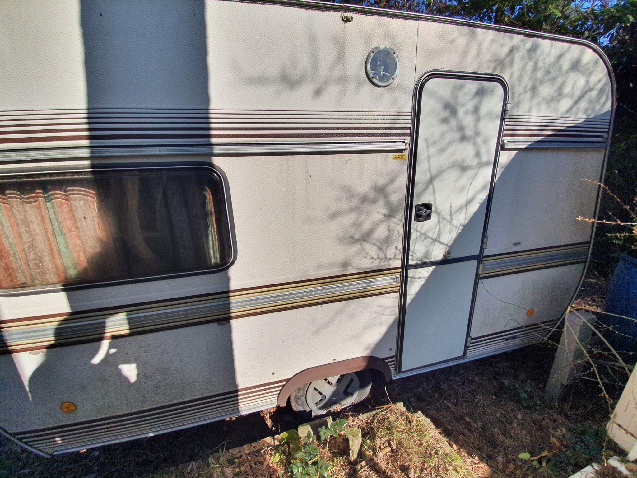 Caravan voor verwijdering